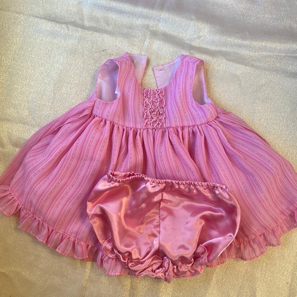marmellata pink 2 peace dress 6/9 month old little girl dress